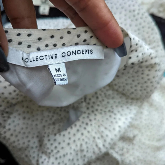 Collective Concepts Women's Puff Sleeves Dress Size Medium - Picture 5 of 5